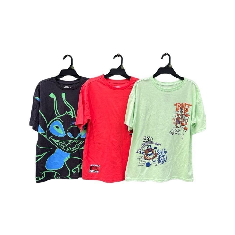 Boys Graphic Short Sleeve T-Shirts 3-Pack Size XL